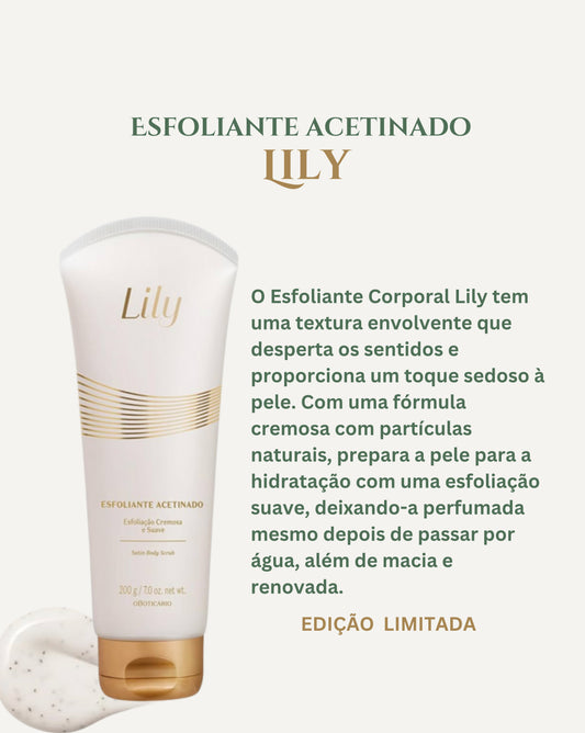 Lily Satin Moisturizing Scrub, 200g