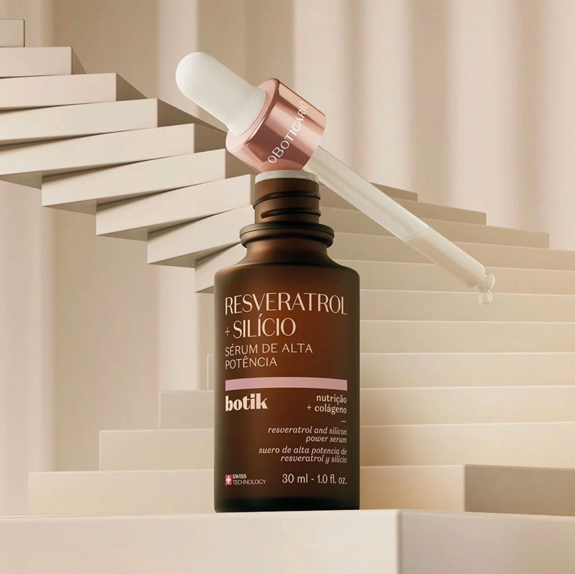 Sérum de Alta Potência Botik Resveratrol + Silício, 30ml