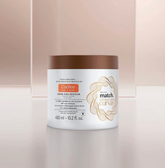 Creme para Pentear Cachos Match Ciências das Curvas, 450ml