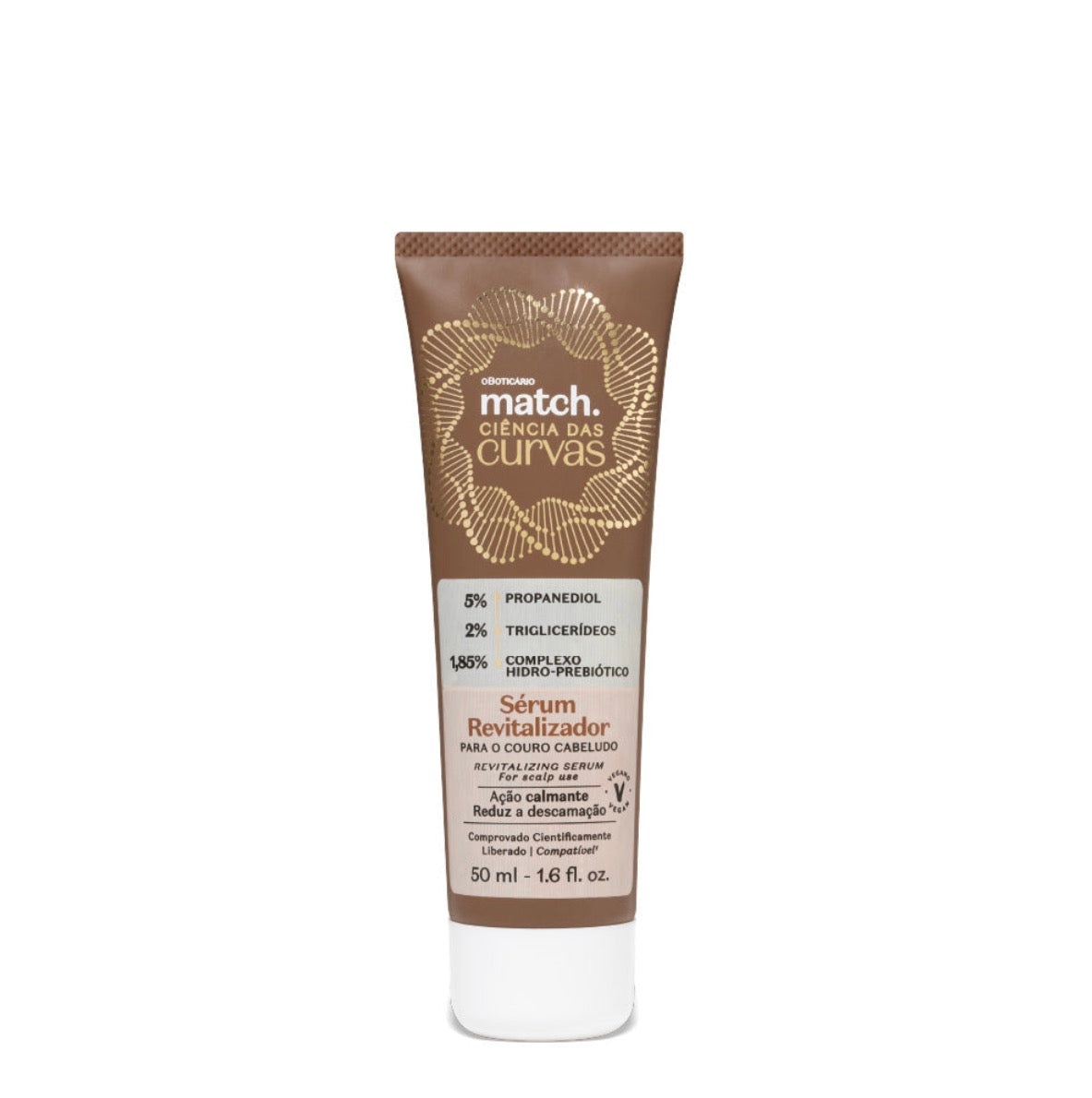 Sérum Revitalizador Couro Cabeludo Match Ciência das Curvas, 50ml