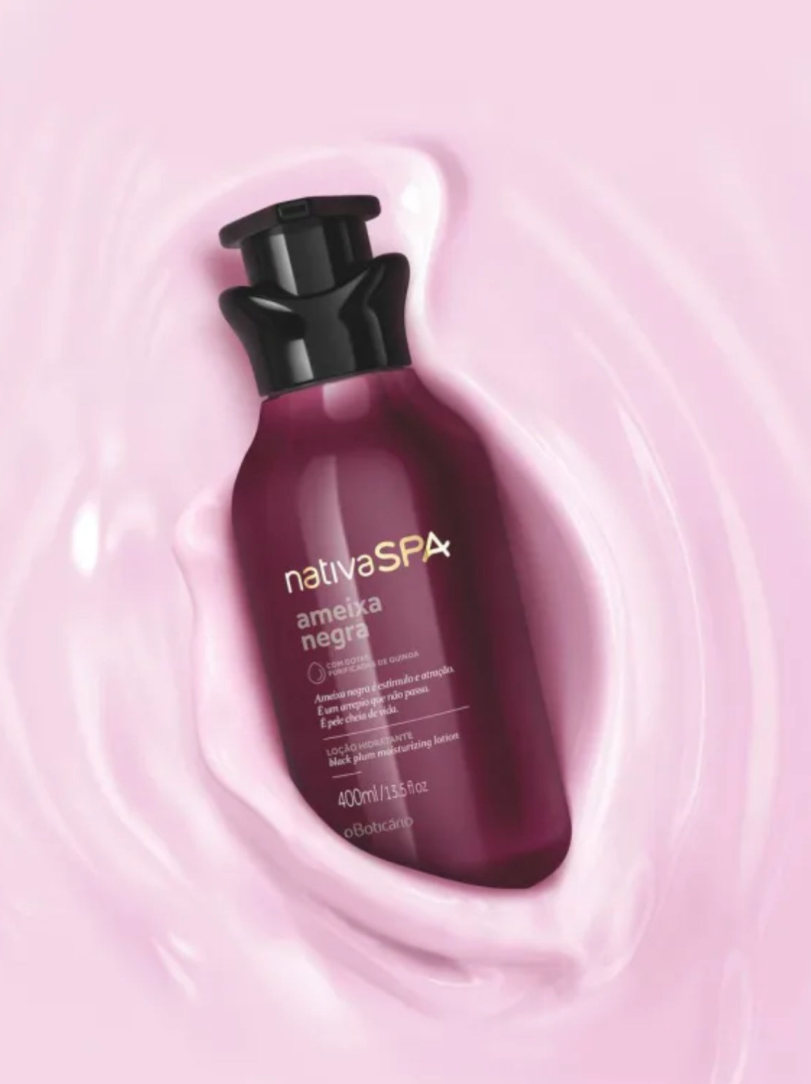 Nativa Spa Black Plum Deodorant Moisturizing Body Lotion 400ml