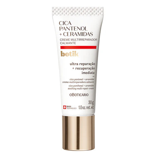Creme Multireparador Calmante Cica Pantenol + Ceramidas Botik 50ml