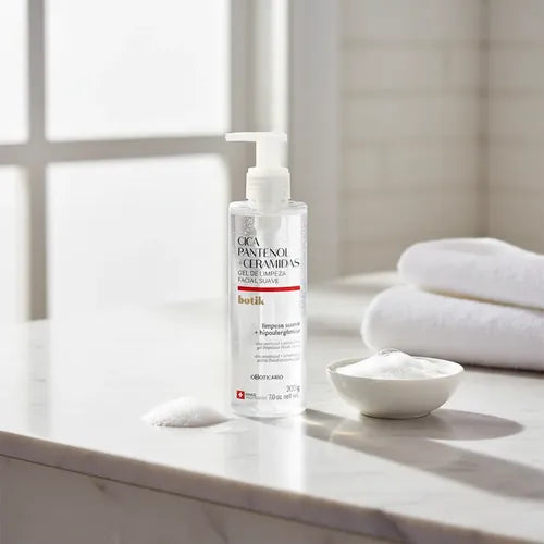 Gel de Limpeza Facial Suave Cica Pantenol + Ceramidas Botik 150g