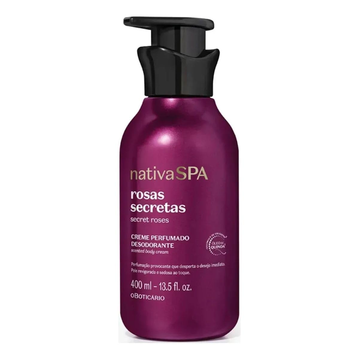 [Lançamento] Creme Perfumado Desodorante Hidratante Nativa SPA Rosas Secretas 400ml