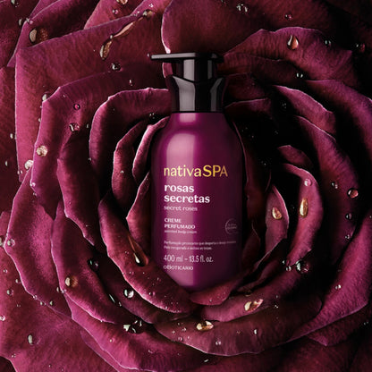 [Lançamento] Creme Perfumado Desodorante Hidratante Nativa SPA Rosas Secretas 400ml