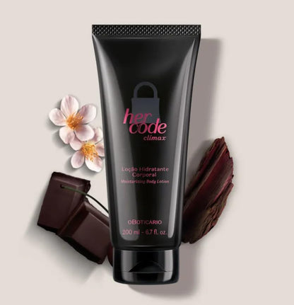 Loção Desodorante Hidratante Corporal Her Code Climax 200ml
