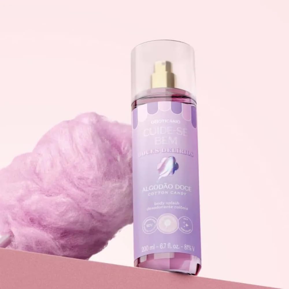 Body Splash Desodorante Colônia Cuide-se Bem Algodão Doce 200ml
