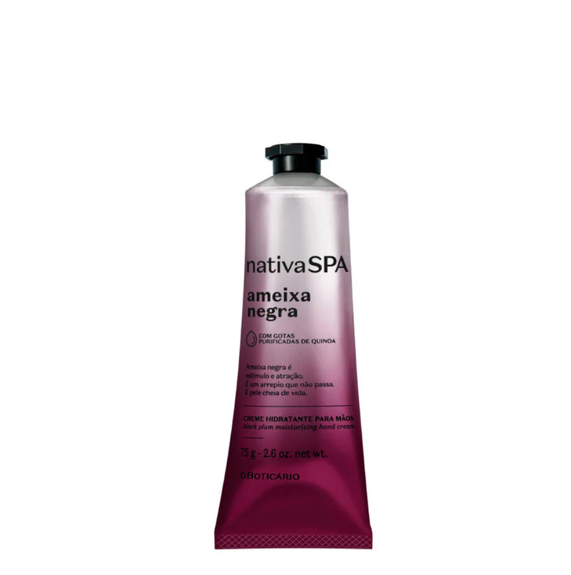 CREME DE MÃOS NATIVA SPA AMEIXA NEGRA, 75GR