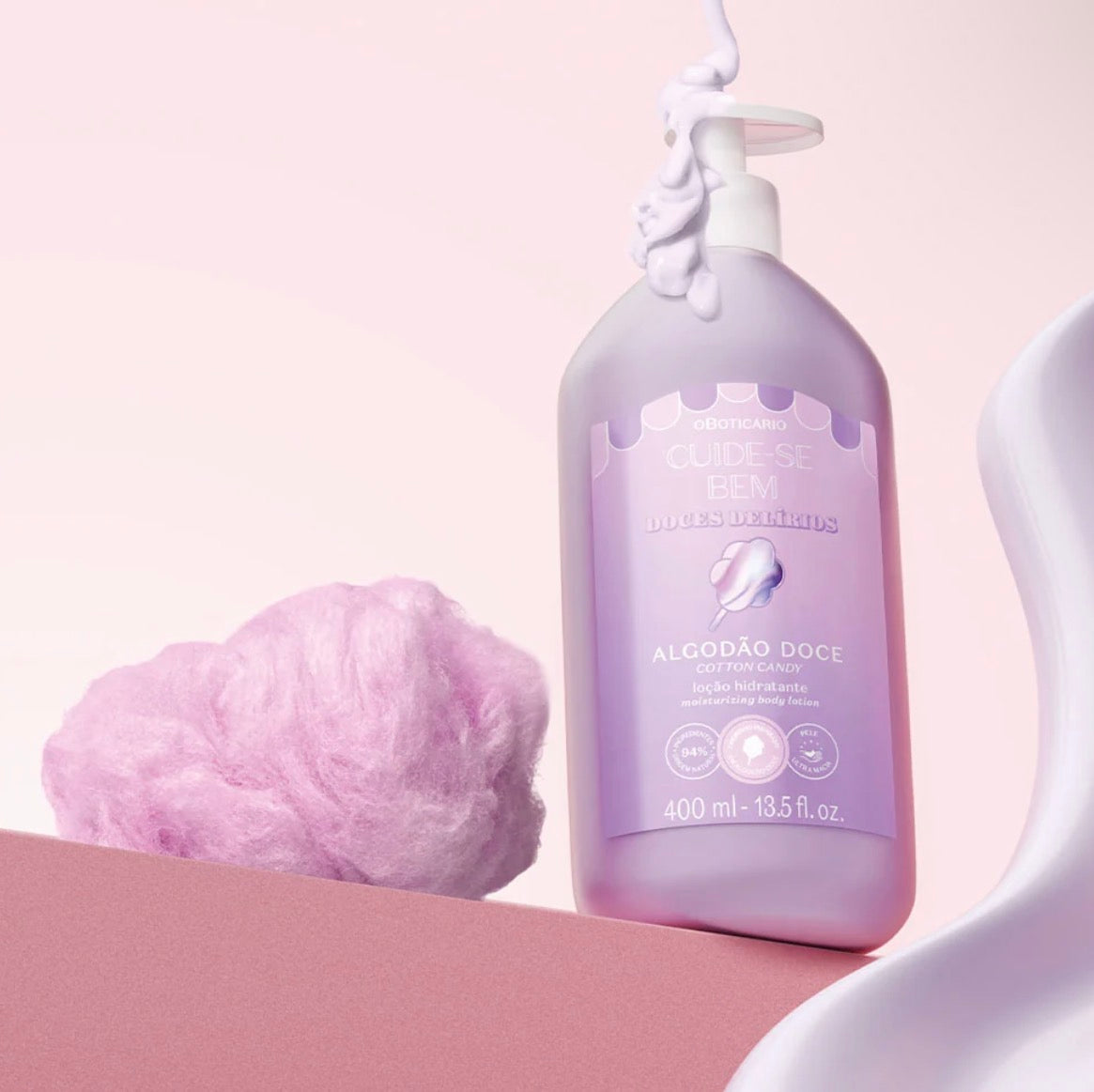 Loção Hidratante Desodorante Corporal Cuide-se Bem Algodão Doce 400ml