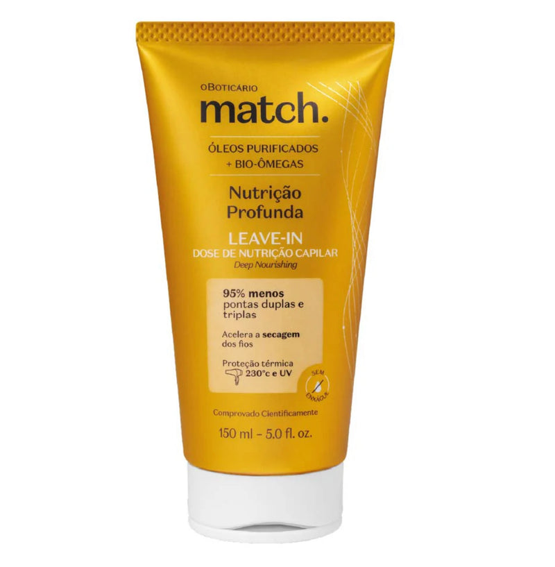 LEAVE-IN MATCH NUTRIÇÃO PROFUNDA, 150ML