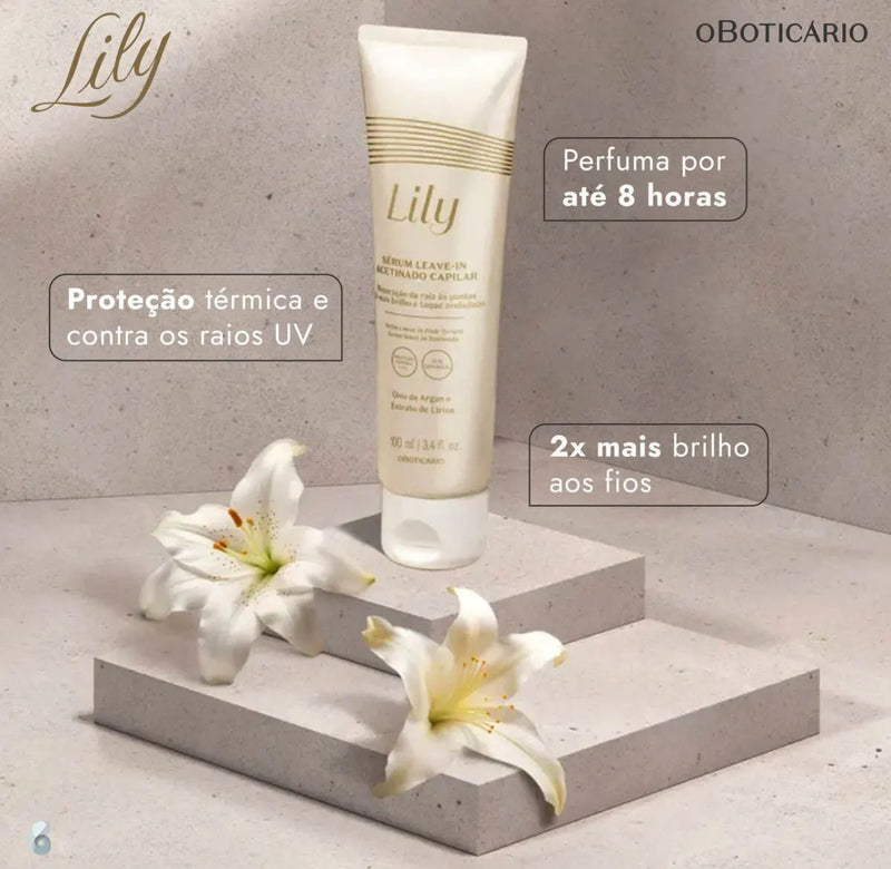 Sérum Leave-in Acetinado Capilar Lily 100ml