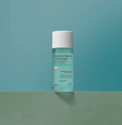 Loção Hidratante Antioleosidade Poliglutâmico + Chá Verde Botik, 110ml