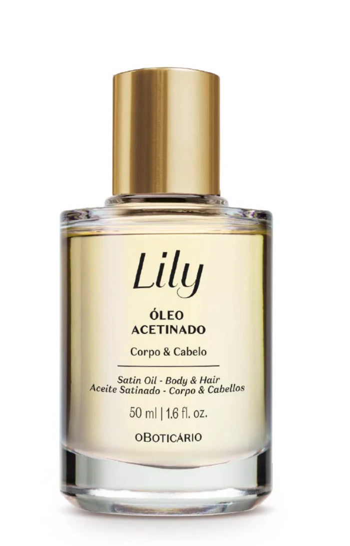 LILY MULTIFUNCTIONAL SATIN BODY AND HAIR OIL, 50ML