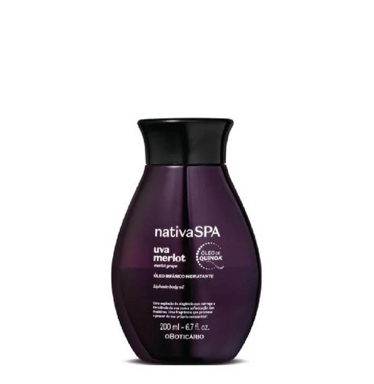 Nativa Spa Merlot Grape Biphasic Moisturizing Body Oil, 200ml