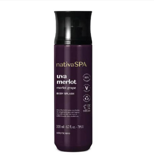Body Splash Nativa Spa Grape Merlot, 200ml