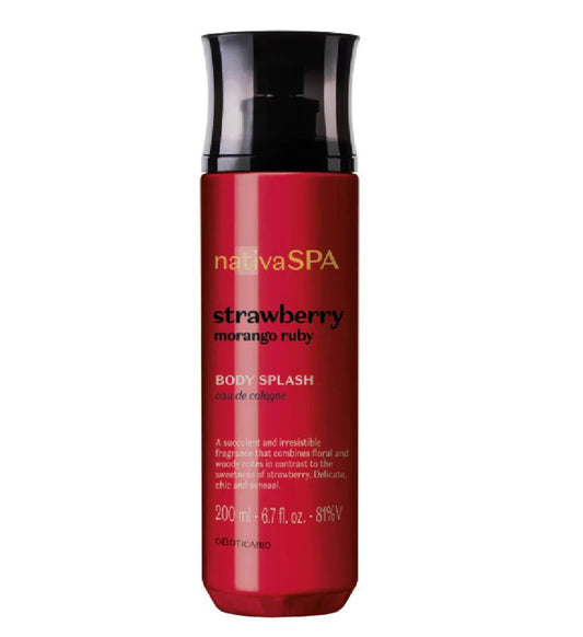 BODY SPLASH NATIVA SPA STRAWBERRY RUBY, 200ML