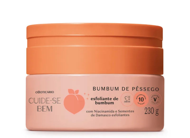 Creme Esfoliante de Bumbum Cuide-se Bem Bumbum de Pêssego 230g