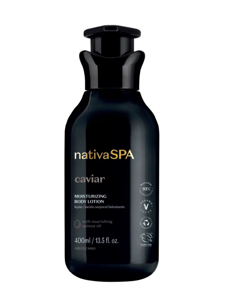 LOÇÃO HIDRATANTE NATIVA SPA CAVIAR, 400ML
