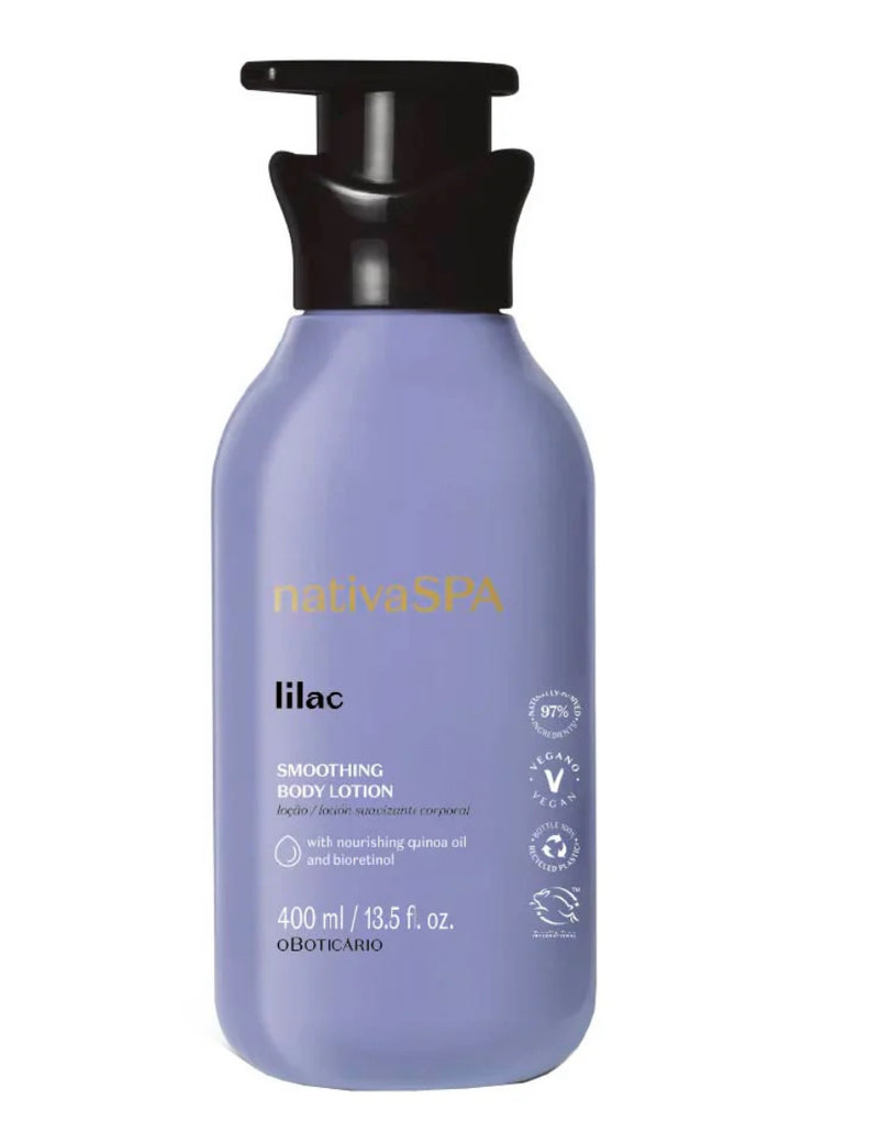 LOÇÃO HIDRATANTE NATIVA SPA LILAC, 400ML