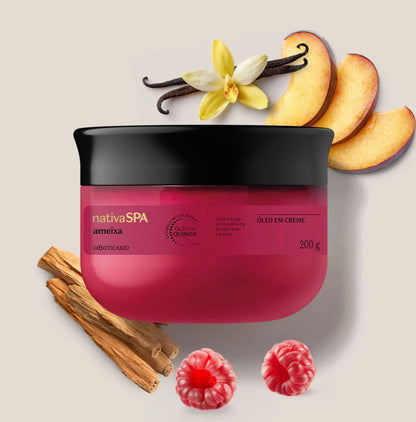 Óleo em Creme Corporal Nativa Spa Ameixa 200g
