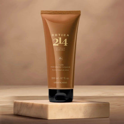 Loção Hidratante Corporal Botica 214 Sevilla Dorada, 200ml