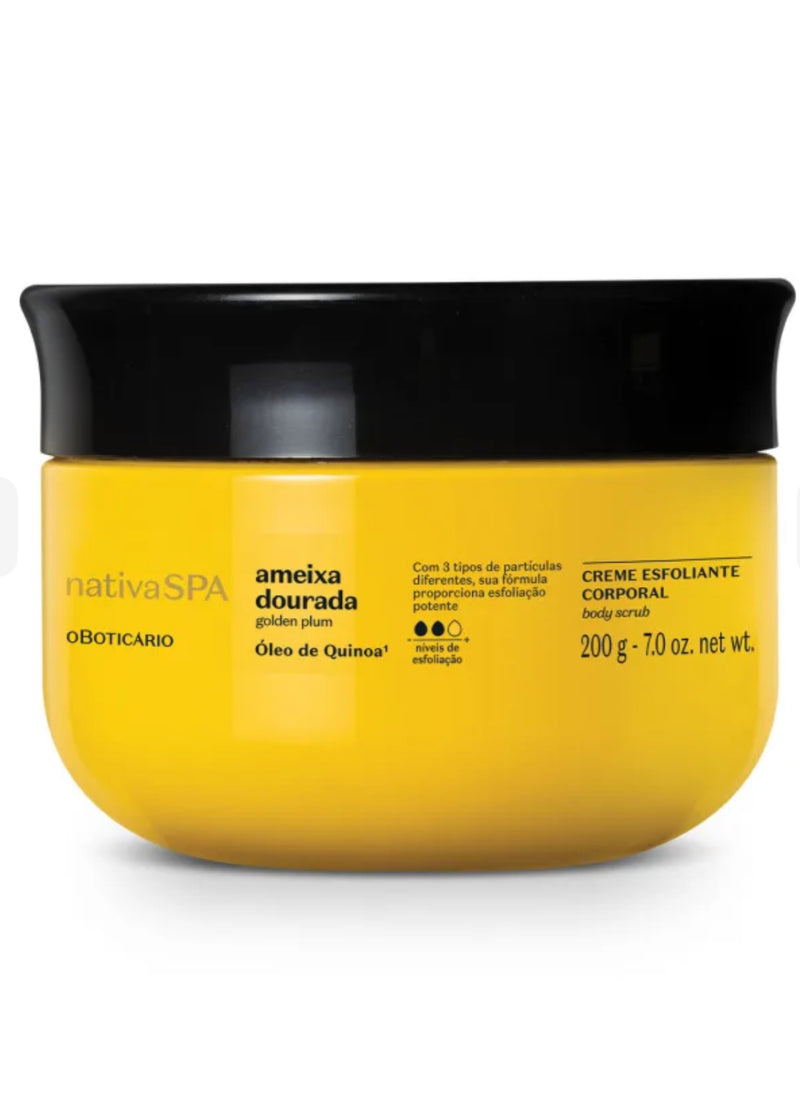 Creme Esfoliante Corporal Nativa Spa Ameixa Dourada 200g